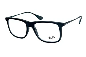 Ray Ban RB 7054 5364 Rubber Matte Black size 53/17/140 Eyeglasses - Picture 1 of 6