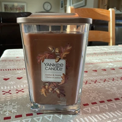 Yankee Candle Amber & Acorn  Elavation  552g  Jar, New in Mint Condition  - Image 1 of 4