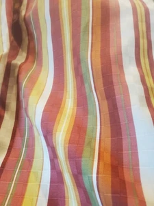 2 Yard Fabric Remnant Waverly "Linear" Screen Print Stripes Home Decor - Picture 1 of 4