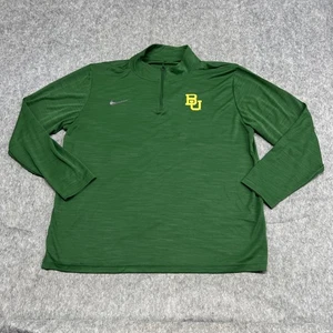 Baylor Bears Pullover Oberteil Herren XL grün NCAA Football Nike Dri-FIT Quarter Zip - Bild 1 von 18