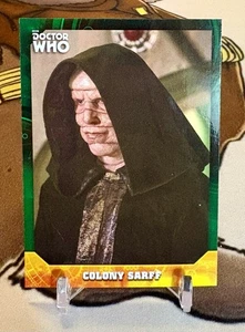 2017 Topps Doctor Who Signature Series Colony Sarff Green Parallel Card /50 - Picture 1 of 2