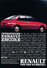 1984 Renault Encore - 52mpg red - Classic Vintage Advertisement Ad A75-B