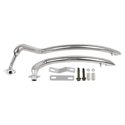 Система выхлопных труб для Yamaha V Star 650 XVS400 XVS650 Dragstar 650 хромированная - Изображение 1 из 4