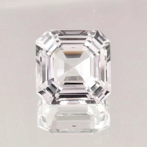 9x9 MM Natural White Ceylon Sapphire Square Cut Loose Gemstone GIT Certified - Picture 1 of 6