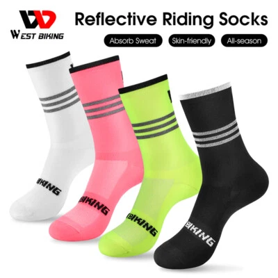 Cycling Socks Breathable Compression Athletic Sports Football Socks EUR 37-43 - Image 1 of 4