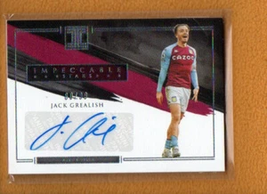 Jack Grealish 2020-21 Panini Impeccable Premier League Stars Auto /99 - Picture 1 of 2