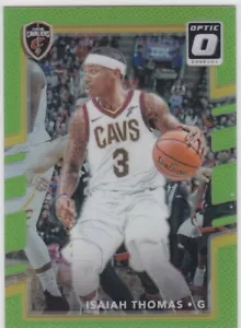 ISAIAH THOMAS RARE PRIZMS GREEN VARIATION Basketball Card DONRUSS OPTIC Celtics - Picture 1 of 2