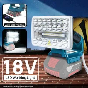 Für Bosch 14,4-20V Akku LED Not Arbeitsleuchte Taschenlampen Taschenlampe Camping MU - Bild 1 von 12