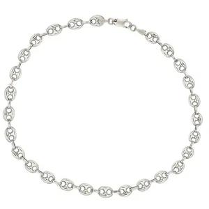 Pulsera inflada Mariner de plata de ley de 8" (USADA) - Imagen 1 de 3
