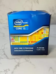 Intel CPU Quad Core i5 3570K LGA1155 3rd Gen Ivy Bridge BX80637I53570k Processor - Picture 1 of 5