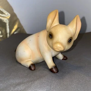 Schwein Figur Schwein Ferkel Porzellan Skulptur Bauernhof Baby Vintage - Bild 1 von 10