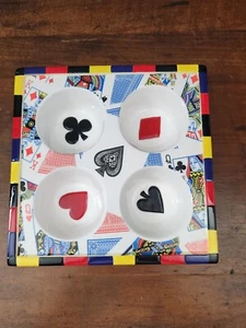 PLAYING CARD SERVING PLATTER - Picture 1 of 4