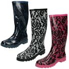 Ladies Spot On Casual Wellington Boots X1R103