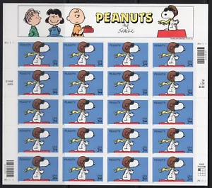 US #3507 34¢ Peanuts Snoopy Sheet of Twenty Stamps MNH - Picture 1 of 1