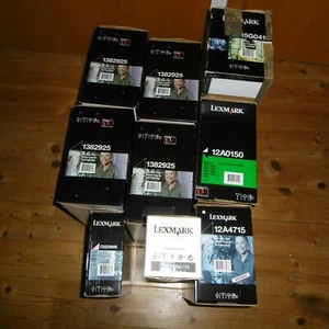 Lexmark Toner Original - Posten - 9 Stück, 1382925 , 12A0150 , 12A4715 usw. - Bild 1 von 1