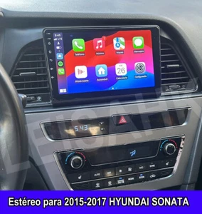 Apple Carplay para 2015-2017 HYUNDAI SONATA Android 13 coche Estéreo Radio GPS - Picture 1 of 17