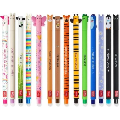 LEGAMI 14er Set löschbare radierbare Gel Schreiber Stifte TIGER SCHMETTERLING... - Bild 1 von 4