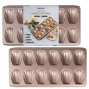 Non Toxic Nonstick Madeleine Pan 12 Well Set of 2 (24 wells) | Non Stick Nont... - Picture 1 of 8