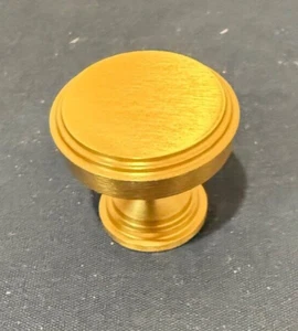 Koppalive Hardware Kitchen Cabinet Knobs, 1-1/4 Inch 2 Brushed Golden Brass - Picture 1 of 4