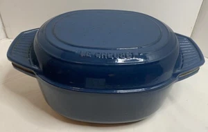 LE CREUSET Blau Oval #27 -4 1/4 qt- 2 Stück Auflaufform Selten schwer zu finden - Bild 1 von 11