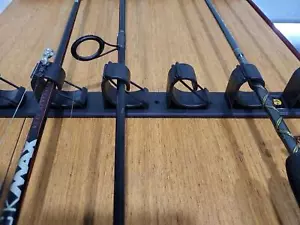 Wall Mount Fishing Rod Holders Horizontal/ceiling Fishing Pole Storage Rack New - Picture 1 of 6