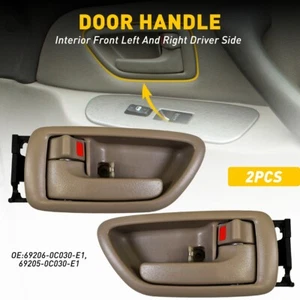 2x Inside Left Handles Door & Right Toyota for Avalon Sequoia Tundra Pickup Beig - Picture 1 of 12