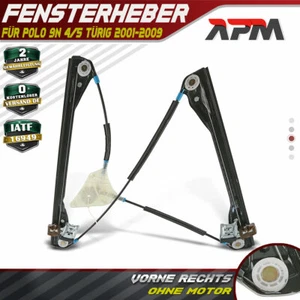 Fensterheber Elektrisch Vorne Rechts für VW Polo 9N 01-09 4/5-Türer Schrägheck - Bild 1 von 8