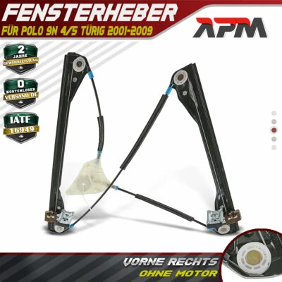 Fensterheber Elektrisch Vorne Rechts für VW Polo 9N 01-09 4/5-Türer Schrägheck - Bild 1 von 4