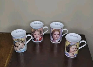 SHIRLEY TEMPLE Sammler Kaffeebecher Tassen - Danbury Mint - 4er Set - Bild 1 von 4