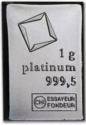 1 Gram Platinum Bar Valcambi .9995 Pure from APMEX - Image 1 of 3