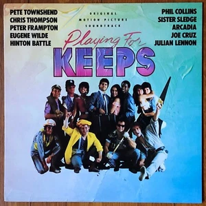 PETE TOWNSHEND, PETER FRAMPTON -PLAYING FOR KEEPS. MINT SNDTRK PROMO LP. US. '86 - Picture 1 of 8