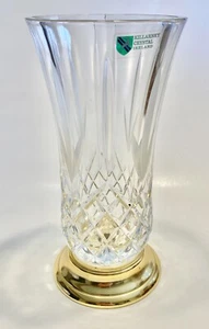 Vintage Killarney Crystal Glass Vase Hand Cut Original - Picture 1 of 8