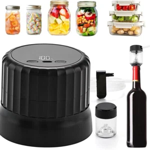 All in One Electric Mason Jar Vacuum Sealer Kit for Food Storage, Automatic Vacu - Picture 1 of 8