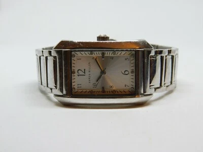 Relógio feminino Karen Millen KM104SM todo em aço inoxidável tamanho Bateria nova 6 1/2" - Imagem 1 de 4