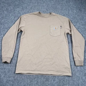 Carhartt Flame Resistant Force Beige Langarm T-Shirt Herren Gr. Medium - Bild 1 von 7