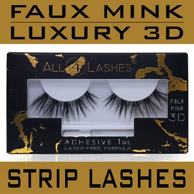 ALL4LASHES 2+1 GRATIS | BEAUTIFUL LIAR Faux Mink 3D Strip Lashes Volume Wimpernverlängerung