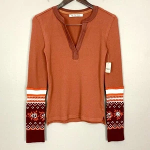 Free People Mikah Lagenlook Bündchen Thermo Top Damen Gr. S Strick Thermo Herbst - Bild 1 von 10