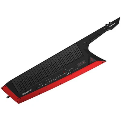 Roland AX-EDGE-B 49 Key Portable Synthesizer Black Red Keyboard From Japan Music - Image 1 of 4
