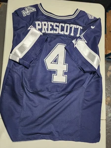 Nike Dallas Cowboys Dak Prescott Jersey XL 48 Blue NFL On Field #4 - Picture 1 of 4
