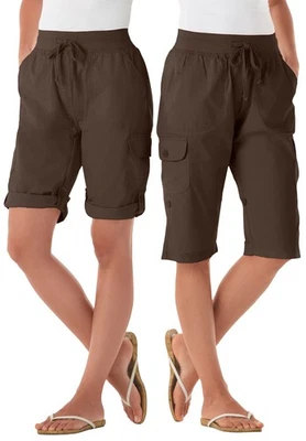 Bermudas/cortas cargo Woman Within talla grande convertible longitud Foto 1 de 4