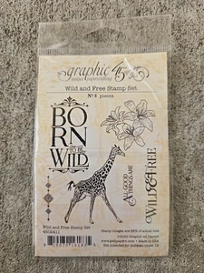 Graphic 45 Wild & Free Stamp Set - 4502411 - NEW - Picture 1 of 2