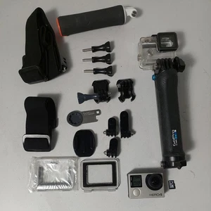 Go Pro Hero 4 Silver with Battery, Charger, & Accessories - Picture 1 of 7