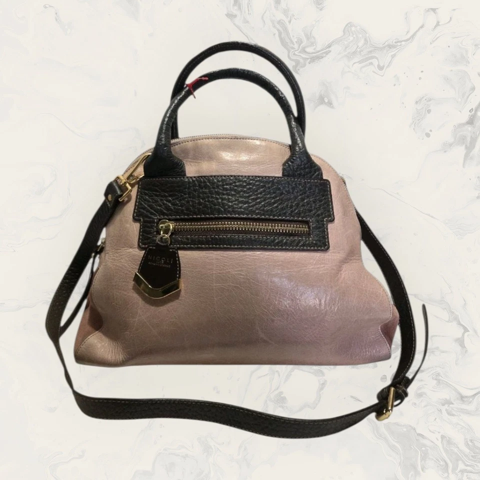 NICOLI 1975 Genuine Leather Shoulder Bag Elegant Design Made In Italy Women's - Image 1 of 4