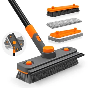 4-in-1 Badezimmer Fliesen Wanne Schrubber mit langem Griff, verbesserte Dusche - Bild 1 von 5
