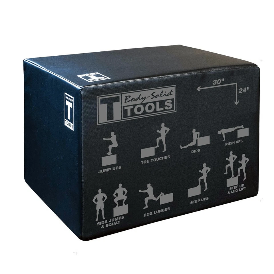 Body-Solid Tools 3 vías Soft Plyo Box 20 x 24 x 30 pulgadas Foto 1 de 4