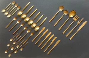 Mid-Century Scanline Besteck, für 6 von Sigvard Bernadotte designed, Set of 39 - Bild 1 von 17