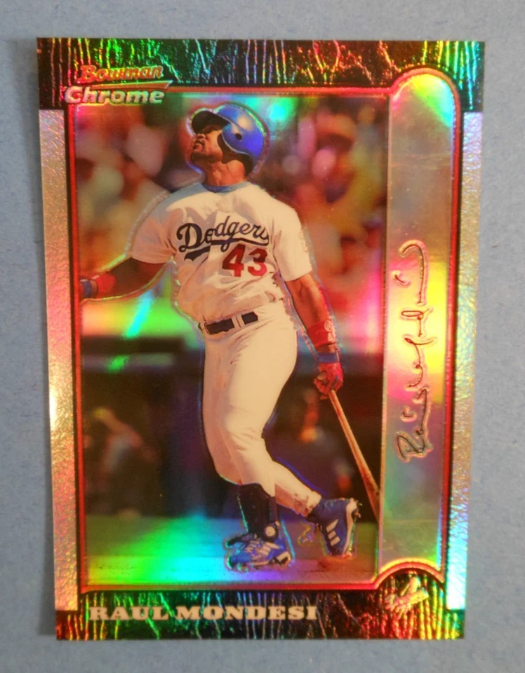 1999 Bowman Chrome Refractor #65 Raul Mondesi - Los Angeles Dodgers - Imagem 1 de 4