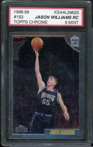 1998-99 Topps Chrome #153 Jason Williams RC KSA 9 - Picture 1 of 2