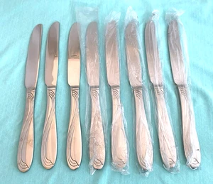 New CRESTA  8 Dinner Knives Everyday Oneida Stainless Flatware China 9" - Picture 1 of 6