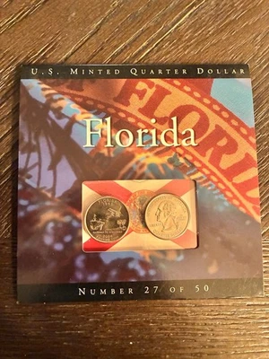 FLORIDA 2004 State Quarter Set UNC Coins of America - Image 1 of 2